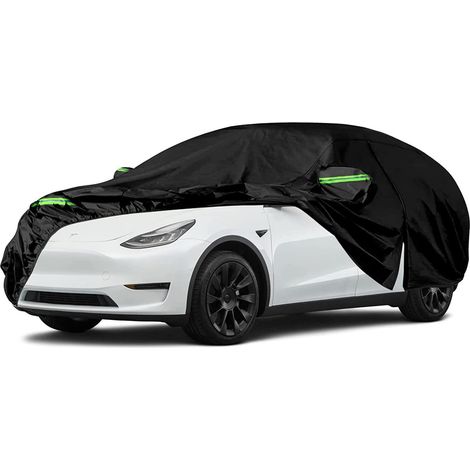 Housse de voiture résistante à la poussière et au gel, compatible avec Tesla Model Y 2020-2024 - imperméable - résistante aux UV et à la neige - protection intégrale du véhicule