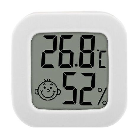 5pcs Mini Portable LCD Thermometer Hygrometer Indoor Temperature Humidity Meter, High Accuracy -58℉-158℉ 10% 99% RH Digital Humidity Sensor for Living Room Baby Room Warehouse Greenhouse Garden (1/5)