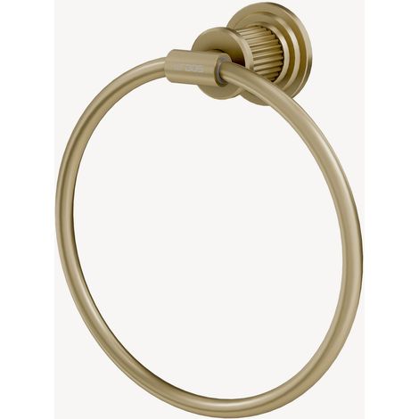 Toallero de pared dorado cepillado - Hera