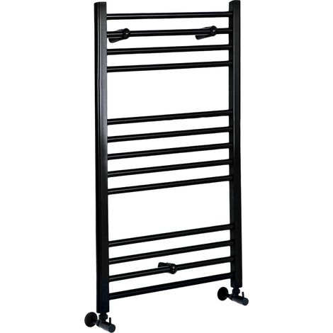 Hudson Reed Artle - Sèche-Serviettes Design Moderne Noir - Plat 100 cm x 40 cm