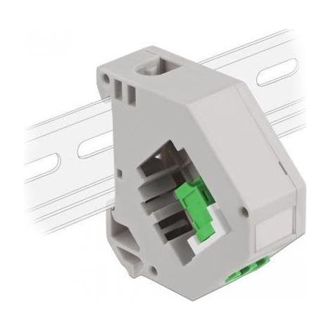 ADAPTATEUR POUR PROFILÉ CHAPEAU AVEC KEYSTONE LC DUPLEX FEMELLE VERS LC DUPLEX FEMELLE VERT DELOCK 87192