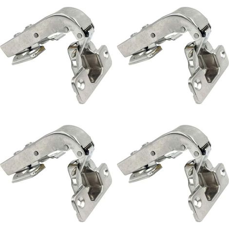 Nazalus-Hot Sale-95-Grad-Klemmen, langes Armscharnier mit Dämpfer für Tür, Soft-Close-Scharniere für Türen, Schränke, Möbel, Küche, 4er-Set