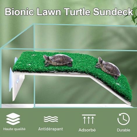 Turtle Platform,Turtle Sunbathing Platform,Aquatic Turtle Platform,Turtle Ramp Platform,Turtle Simulated Aquarium Lawn,Platform for Aquatic Turtles,for Small Animals Sun Bath Game (1/4)