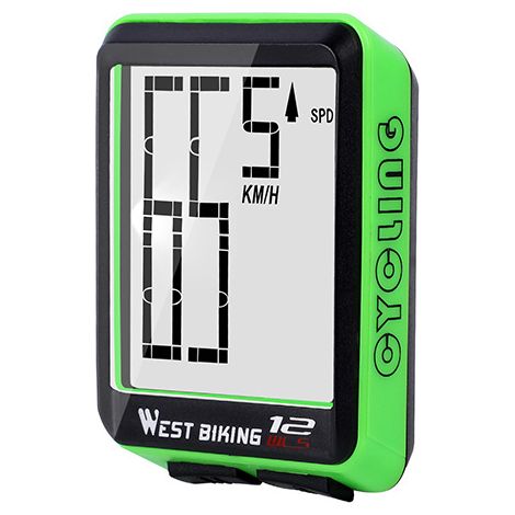 Compteur de vélo avec de Nombreuses Fonctions  Compteur de vélo pour débutants  Facile à Utiliser avec de Grandes Touches et Une présentation Claire-vert (1/5)