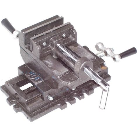 2-Achsen Maschinenschraubstock 100 mm 4" Schraubstock Kreuztisch 55523 (1/4)
