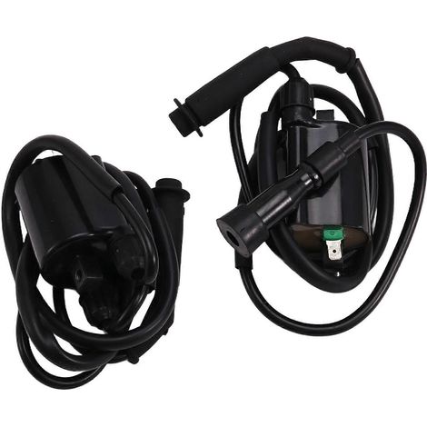 Kit bobine d'allumage et bougie d'allumage pour moto, compatible avec Honda Shadow VLX 600 VT600 (1988-2007), distance de montage de 80 mm, paquet de 2.