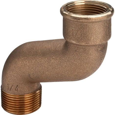 Viega S-codo, R 1, Rp 1 bronce rojo o bronce al silicio Modelo 3004, 296667