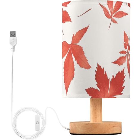 Yuiboo Lampes de table petites bureau mignonnes en forme feuille (1/5)