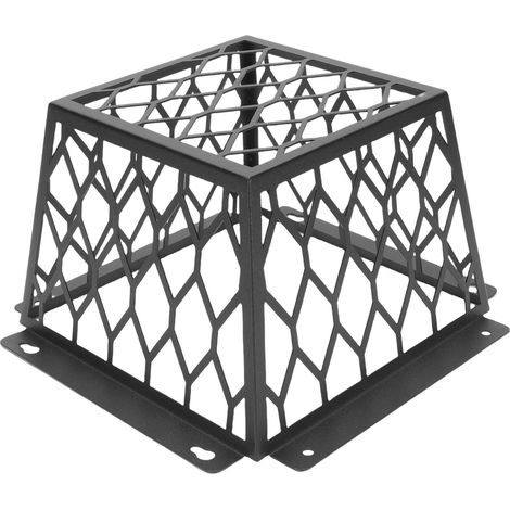 Protection anti-oiseaux en acier au carbone renforcé pour bouche d'aération sèche-linge et hotte extracteur 3-4 in noir (1/5)