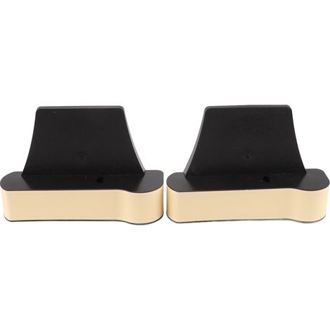Organisateur de remplissage d'espace de siège de voiture, boîte de rangement latérale multifonctionnelle universelle en cuir ABS PU, Console automatique Beige (1/2)