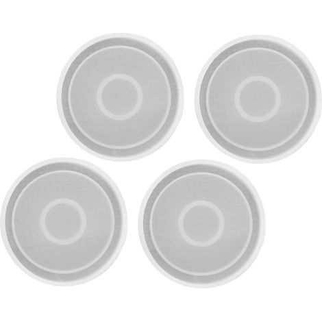 Kreative Bastelidee 4 Stück für Selbstgemacht Untersetzer Runde Silikonform Flexible Umweltfreundliche Gießform aus Silikon für Geschenk und Dekoration (1/5)