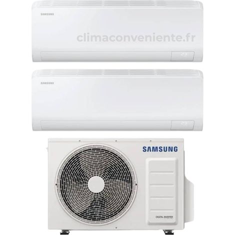 Climatiseur Dual Split Réversible Samsung Cebu S2 12000+12000 BTU Inverter Wi-Fi (AJ050TXJ2KG)
