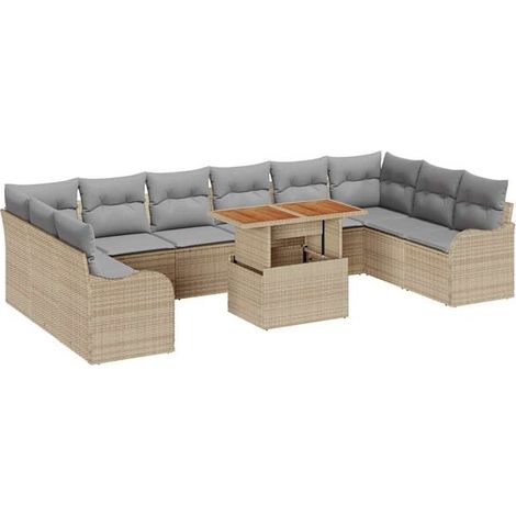 Ensemble de canapé de jardin 11 pièces - 10 places (1/5)