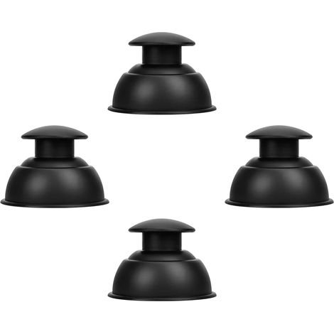 rilassamento muscolare profondo e altro (4 pezzi, set di coppette in silicone (4 pezzi) – coppettazione sottovuoto professionale per massaggio miofasciale, nero) (1/5)