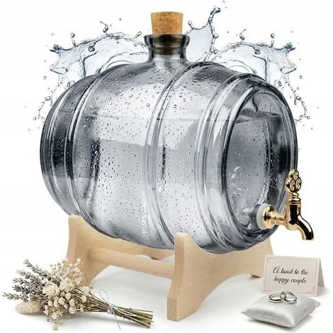 2-Liter-Glasfass, Aschefass, Dankeschön-Geschenk zur Hochzeit (1/5)