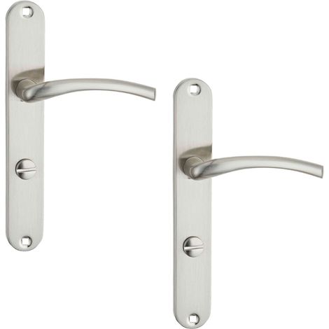 Maniglia per piastra WC lunga Agra Satin (1/2)