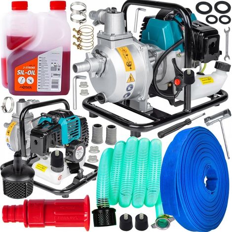 Motopompe essence avec accessoires pour eaux chargées 800l-min