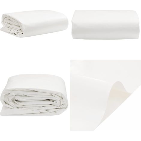 Bâche blanc 4x6 m 600 /m² - Couverture Extérieure - Bâche Imperméable - Bâche Protectrice - Bâche Multifonction - Bâche Voiture - Home & Living (1/5)