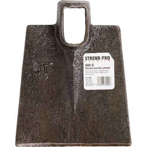 Hacke Gardex Malvan, 600 g, flach, geschmiedet, ohne Stiel