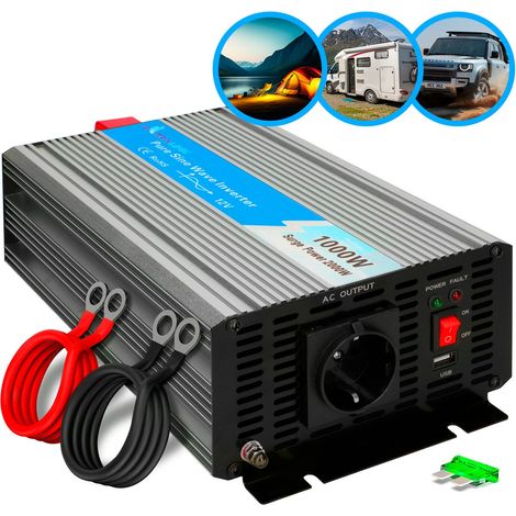 Extralink OPIP-1000W Convertidor de voltaje 12V 230W 1000W sinusoidal pura (1/5)