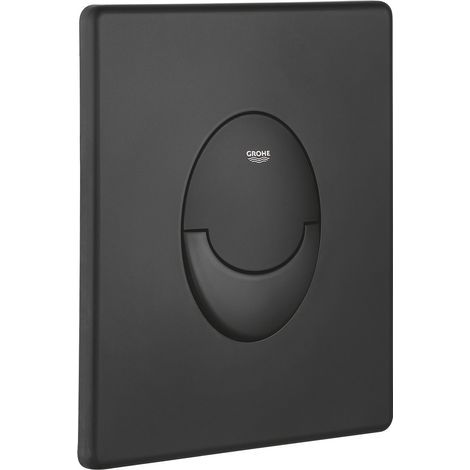 Grohe – Plaque de commande WC double touche noir mat – Dimensions 156 x 197 mm – ABS – Montage vertical – Technologie EcoJoy pour économie d'eau-ARCAN (1/5)