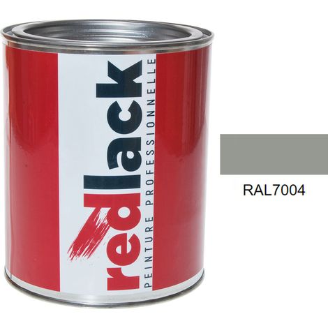 Barattolo da 1L di vernice – RAL 7004 – Grigio sicurezza – satinato – multisupporto – Redlack