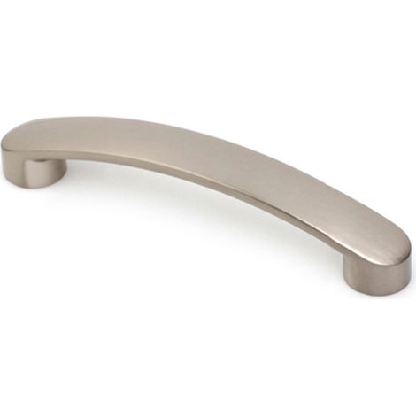 Tirador de Asa para Mueble  Estilo Contemporáneo  Fabricado en Aluminio  Acabado en Níquel Satinado  Distancia Entrepuntos: 128 mm  Medidas 1461825 mm  Fijación Atornillado  Incluye Tornillos M4  4 Un