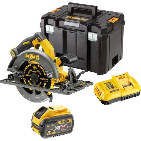Dewalt DCS576X1 54v XR Flexvolt Circular Saw 190mm Track Plunge Rail Base - 9ah (1/3)