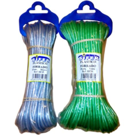 Corda in plastica foderata 4 mm x 20 metri bianca BF20