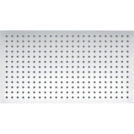 Bernstein – Soffione doccia rettangolare effetto pioggia XXL 50x30cm – Acciaio inox 304 lucido – Snodo sferico girevole – Ugelli anticalcare (1/4)