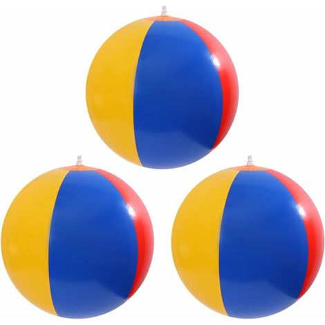 Water-polo gonflable Jeu de jouets gonflables flottants Jeux de piscineEnsemble 3 pièces (Couleur aléatoire) (1/5)