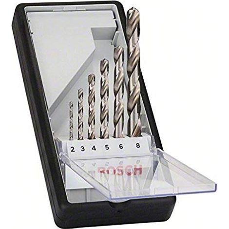 Bosch Professional 6 pz. Set Punte per Metallo HSS-G (Ø 2-8 mm, Robust Line, Accessori per trapani) (1/4)