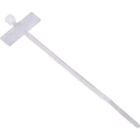 Hama 00221003 Kabelbinder mit Beschriftungsfeld, 98 mm, Natur, 25 Stück Fascetta per cavi 100 mm 24 mm Beige 25 pz.