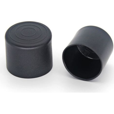 16 pcs - Chair and Table Leg Protectors - Thick, Non-Slip, and Durable Pads - Insertable Tips - Protects Floors and Furniture - Black Rubber Pads Ø20 mm