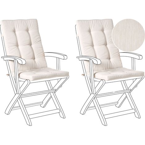 Sitzauflagen 2er Set MAUI PREMIUM Hellbeige