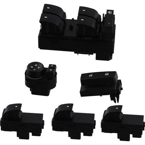 Componentes/Conjunto: Botón regulador de elevalunas eléctrico delantero izquierdo y derecho, interruptor de bloqueo de puerta y control de espejo para Chevy Silverado