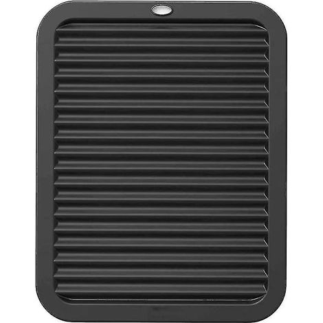 Dessous de plat en silicone multi-usages, support de casserole, tapis d'égouttage, dessous de plat pour table de cuisine, antidérapant, flexible, durable, résistant à la chaleur (1/4)