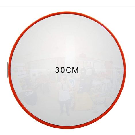 30cm miroir convexe miroir de circulation miroir de sécurité miroir de surveillance miroir panoramique miroir convexe (1/4)
