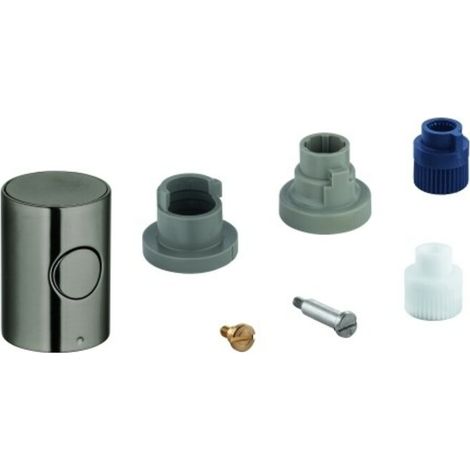 Metallgriff 47984 Mengengriff EcoButton hard graphite gebürstet (1/2)