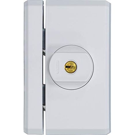 Abus Ts96A Al0125 Serratura con Blocco, Blocco per Finestre con Chiusura Intuitiva e Allarme, Chiusura con Chiave, Livello di Sicurezza: 10, 78559, Bianco (1/4)