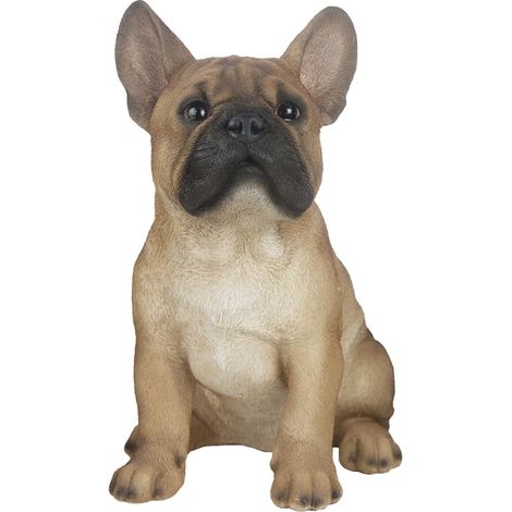 Esschert Design Hundefigur Französische Bulldogge Beige sitzend