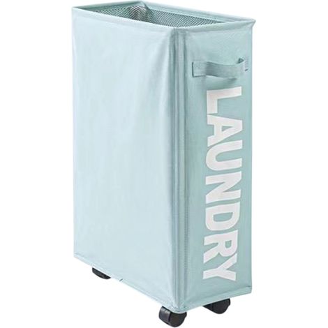 Panier à linge à roulettes style japonais, panier à linge en tissu Oxford, panier de rangement pour vêtements, panier de rangement pour tapis de yoga (1/5)