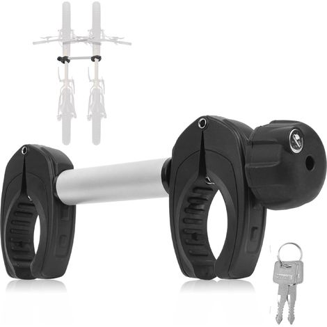 Support de cadre universel pour porte-vélos, long 32 cm, verrouillable, en aluminium, compatible avec les vélos et les motos cross (1/5)