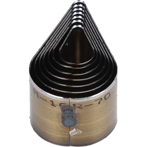 Kit de 7 poinçons goutte en acier rapide pour marquage du cuir, avec étui plastique - Outils de sellerie et maroquinerie (1/5)