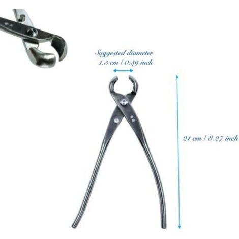 Sécateur Bonsaï Traditionnel – Lame Acier Inoxydable 210 mm, Bord Rond, Coupe Précise pour Droitiers