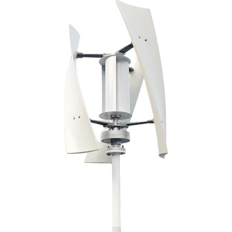 Generador eólico, diseño vertical, alta eficiencia, solo turbina eólica, 2000 W con ventilador, 24 V (1/2)