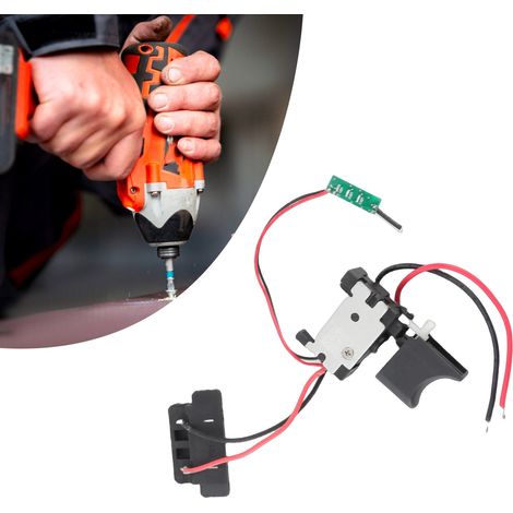 Interrupteur de perceuse universel 0541, compatible avec les interrupteurs de perceuse au lithium avec voyant lumineux, 7,2-24V. (1/5)