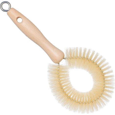 Cepillo para copas de vino Redecker con mango de madera