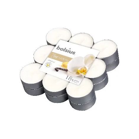 Vela Bolsius con aroma a vainilla (18 unidades)/425