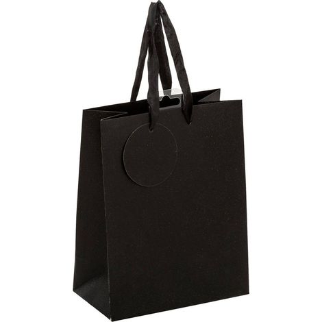 Borsa regalo in paillettes di piccole dimensioni nera - Atmosphera créateur d'intérieur